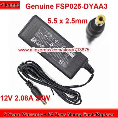 Genuine FSP025-DYAA3 25W Charger 12V 2.08A AC Adapter P1029871 5.5 x 2.5mm Plug Power Supply