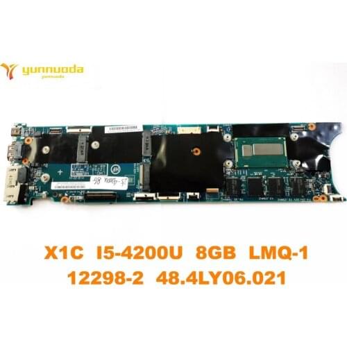 Original for Lenovo X1C Laptop motherboard X1C I5-4200U 8GB LMQ-1 12298-2 48.4LY06.021 tested good free shipping