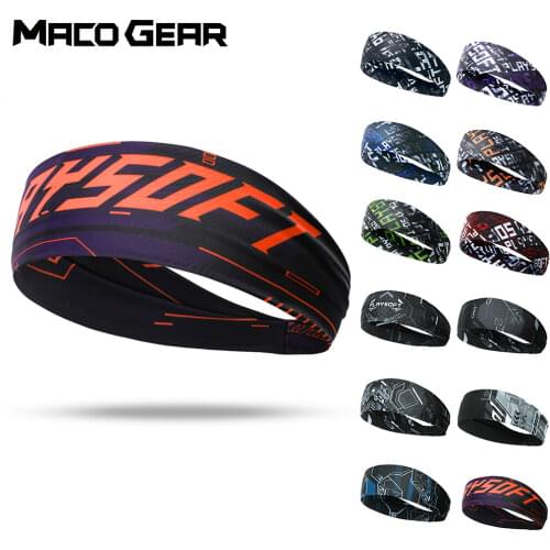 Athletic Headband Elastic Sweatbands Women Men Basketball Sports Yoga Gym Fitness Cycling Sweat Band Volleyball Tennis Hairband
