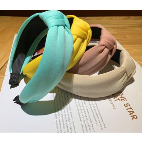 Free shipping fashion candy sponge women hairbands Bow-knot girls headbands ladys headwear hair accessories