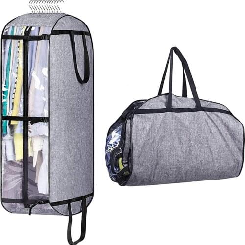 Clothes Hanging Dust Cover Dress Suit Coat Transparent Storage Bag Case Organizer Wardrobe Dress Clothing Hanging Dust Cover