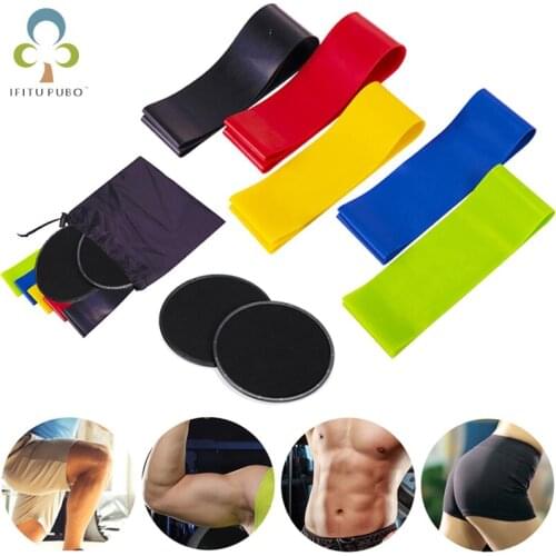 Yoga Resistance Rubber Bands Gliding Discs Slider Fitness Disc Indoor Outdoor Fitness Equipment Pilates Workout Equipment GYH