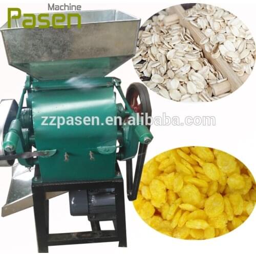 PASEN soybean corn flattening grain roller grinding machine electric price of rice oat rapeseed roller milling machine