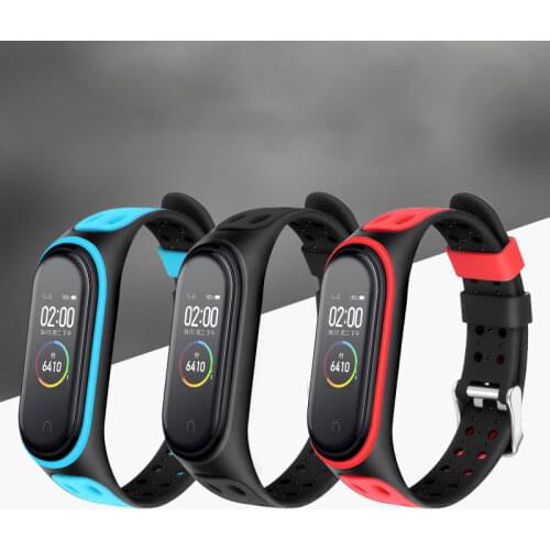 Silicone Smart watchband for xiaomi mi band 6 5 4 3 Wristband Mi band5 replacement belt correa for XIOmi mi band 3 4 5 bracelet
