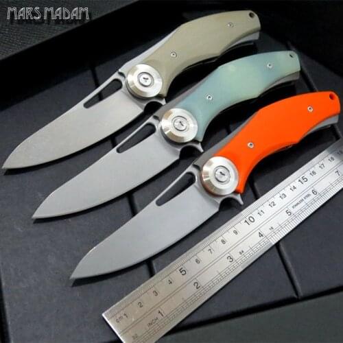 Free shipping D2 steel folding knife high hardness of outdoor survival camping knife Gift collection knife