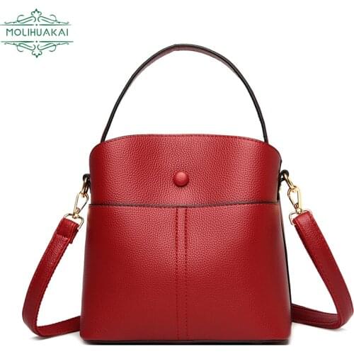 New High Quality Ladies Shoulder Bag Luxury PU Leather Casual Messenger Sac Female Bags Fashion Handbag Brand Designer Bag 2021