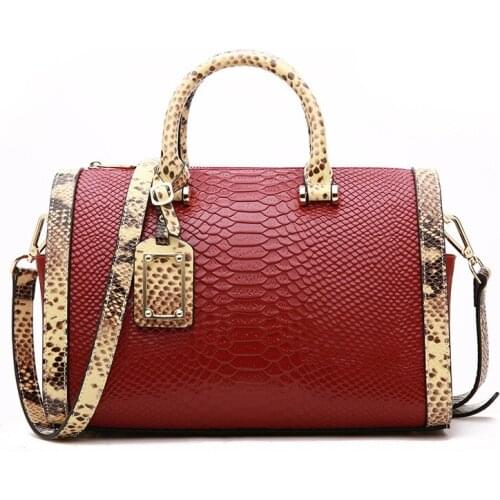 OCEHNUU Serpentine Womens Handbag Luxury Designer Real Leather Ladies Hand Bags High Quality Messenger Bags Woman Torebka 2020