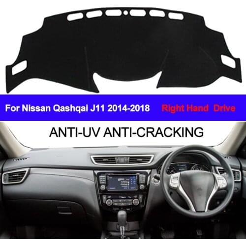 TAIJS For Nissan Qashqai J11 2014 2015 2016 2017 2018 Car Dashboard Cover Dash Mat Sun Shade Pad Carpet Dash Board Anti-UV