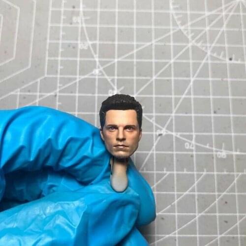 Tbleague 1/12 Scale Winter Soldier Bucky Head Sculpt Short Hair Model for 6in Ml Action Figure Toy