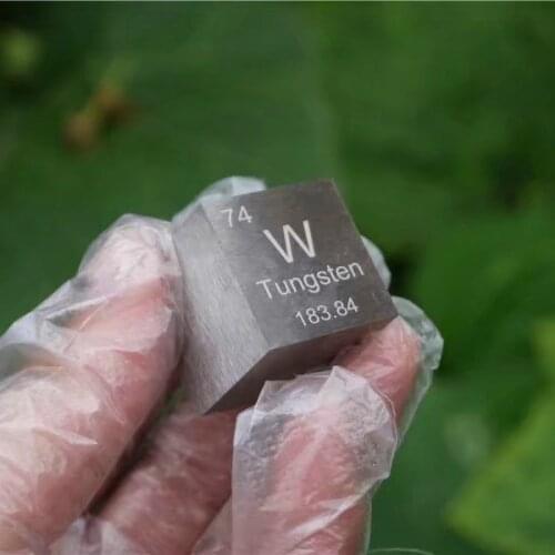 Tungsten Metal 1 Inch 25.4mm Density Cube 99.95% Pure for Element Collection