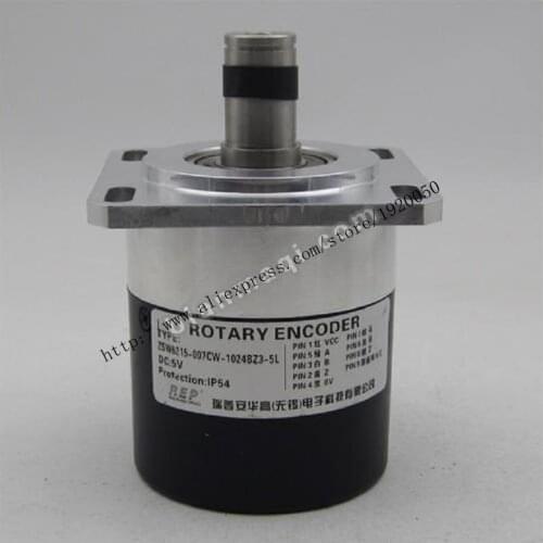 ZSW6215-007CW-1024BZ3-5L rotary encoder 1024 pulses shaft diameter 15mm