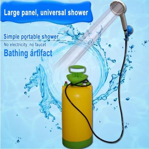 15L Camping Shower Bag With Shower HeadWater Bags For Outdoor Heating Camping Shower Hydration Bag Bedroom Bath Supplies