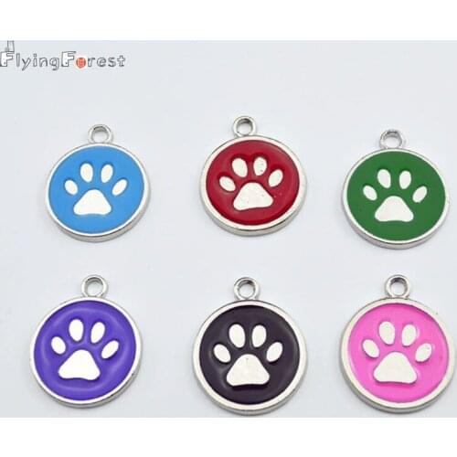 5PCS/LOT 2cm tags,lovely animal footprints and bone shape, manual coloured drawing or pattern,can need according to his own DIY
