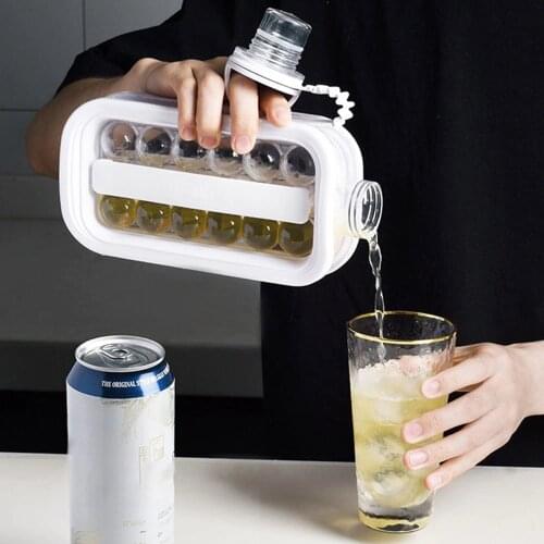 Ice Cube Maker 2 in1 Portable Ice Kettle Form For Whiskey Cocktail DIY Round Ice Ball Party Ice Ball Maker ice mold ice ball mak