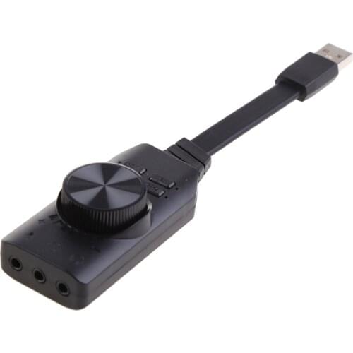 2021 New GS3 Virtual 7.1 Channel Sound Card Adapter USB 3.5mm Headset for Notebook