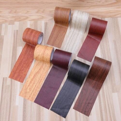 5M/Roll Realistic Woodgrain Repair Adhensive Duct Tape 8 Colors For Furniture