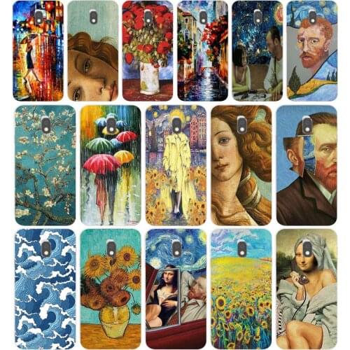 75AA Van Gogh Art gift Soft Silicone Tpu Cover phone Case for Samsung Galaxy J2 J4 Prime J6 Plus J7 2016 2017 case