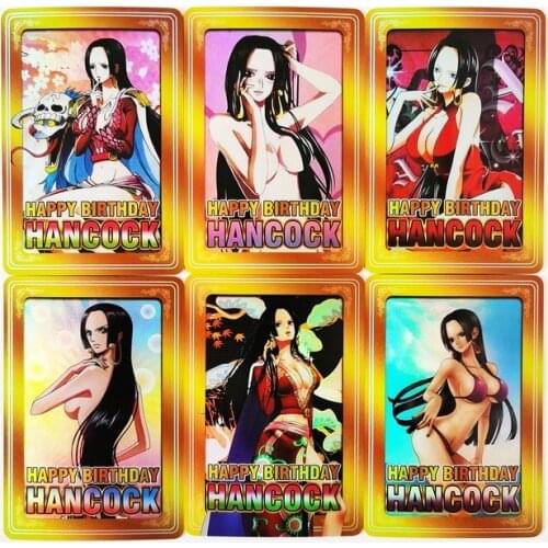 9pcs/set One Piece Boa Hancock Empress Sexy Beauty Refraction Hobby Collectibles Game Anime Collection Cards