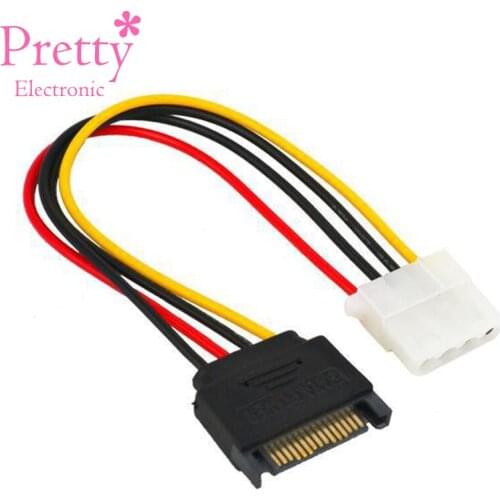 Digital 4PIN to SATA Male Power Cord Small Mouth Turn 15P 4P F35 High Quality Cable IDE Power Wire