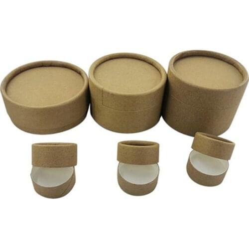 Eco Friendly Environmental Protection Kraft Paper Cylinder Packaging Custom Cardboard Tube Cosmetics Pack Waterproof Inside