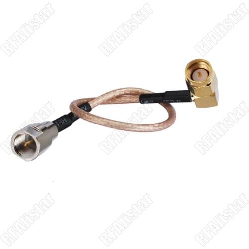FME Male Plug to SMA Male Right Angle RG316 RF Connector Adapter Pigtail Cable Wireless 15cm/30cm/50cm/80cm/1M/2M Custom Request