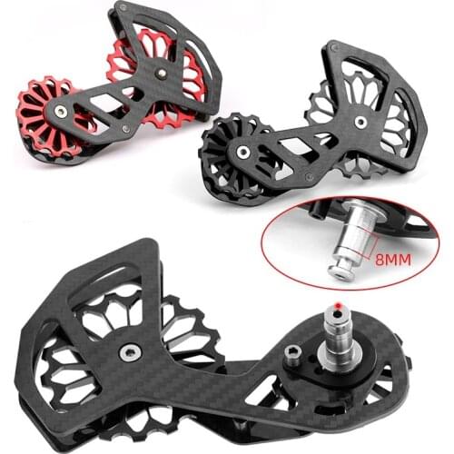 Carbon Road Bicycle Ceramic Rear Derailleur 17T Pulley Guide Wheel For Shimano R5800 R6800 R7000 Ultegra R8000 SRAM Force RED