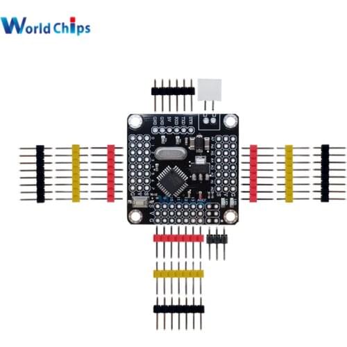New Pro Mini Atmega328 5V 16MHz Board Module For Arduino Mini 328 ATMEGA328P Micro Controller Replace ATMEGA128 With 14Pins