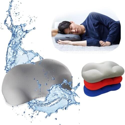 Washable 3D Neck Micro Airball Pillow Deep Sleep Head Rest Air Cushion Pressure Relief Pillows Gift PillowCase Covers