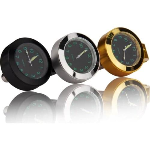 Stainless Steel Motorcycle Handlebar Watch Refit Waterproof Shockproof Buckle Mount For Scooter Motor Bike