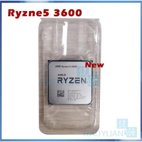 New AMD Ryzen 5 3600 R5 3600 3.6 GHz Six-Core Twelve-Thread CPU Processor 7NM 65W L3=32M 100-000000031 Socket AM4 no fan
