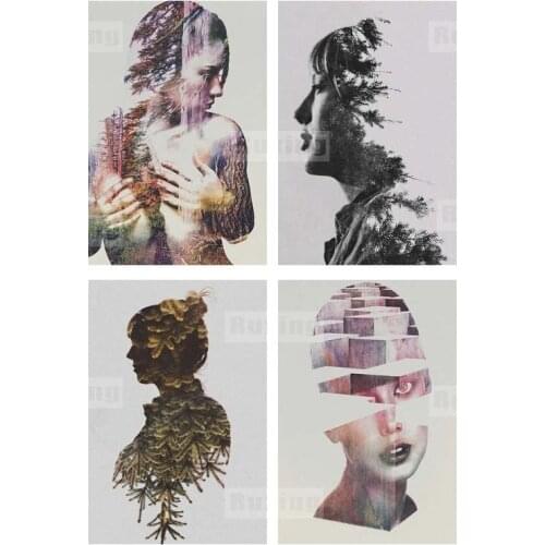 Resin round/Square drill Diy Diamond Painting portrait landscape Rhinestone Embroidery Cross Stitch Handicraft decoration gifts