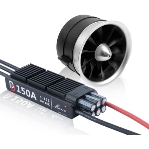 HSDJETS Semi-metal 120mm EDF Maximum Thrust 8.6kg Blade 6.0mm Banana Head With ESC 50A 12S Recommended 5200mAh 60C Battery