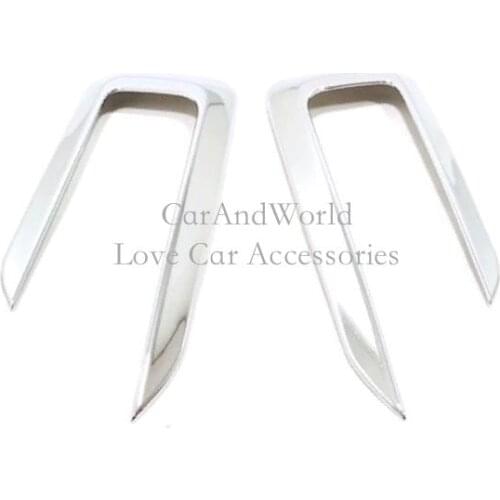 Front Fog Light Frame Head Lamp Cover Trims For Volvo XC40 2018 2019 2020 ABS Chrome Protect Decoration Car Exterior Accessories