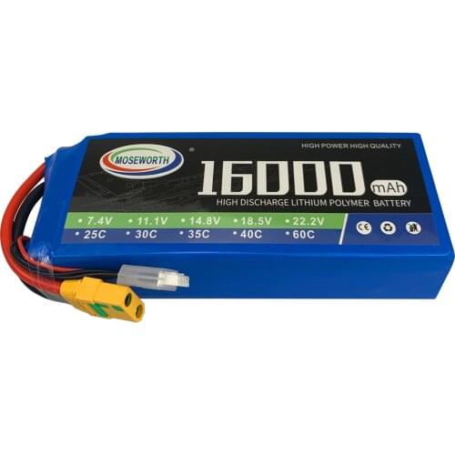 RC LiPo Battery 3S 11.1V 16000mAh 25C 35C For RC Airplane Drone Quadrotor Tank Truck Agricultural Aircraft RC Batteries LiPo 3S