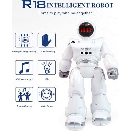 JJrc Remote Control Robot Multi-function Usb Charging Childrens Toy Rc Robot Will Sing Dance Action Figure Gesture Sensor Robot