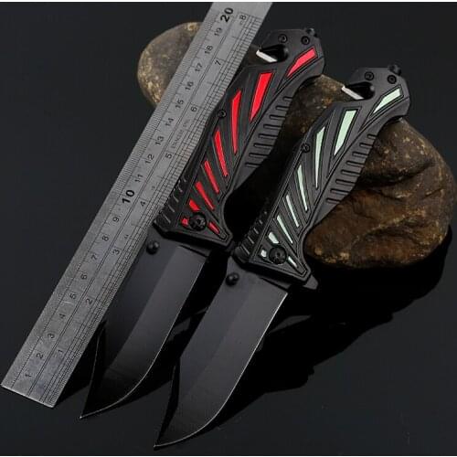 Folding Hunting Knife Survival Tactical Pocket Knife Stainless Steel Blade Outdoor Hiking Camping Knives EDC Self-defense Tools