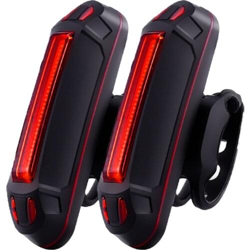 Waterproof Bicycle Light LED USB Rechargeable Rear Tail Light Mountain Bike Bicycle Light Night Safety Warning Light Bicycle
