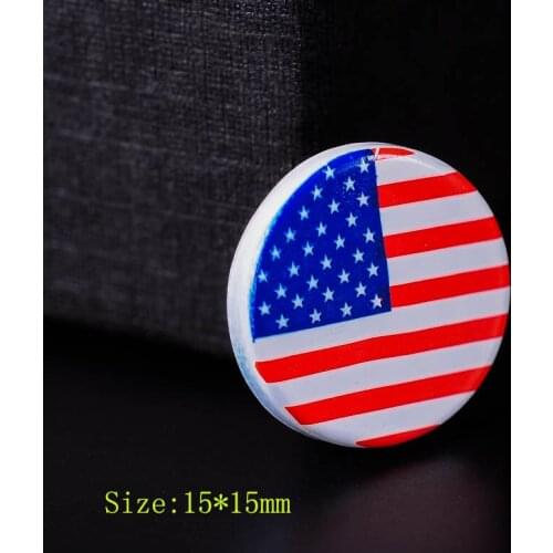 20pcs 15mm Leathercraft Decor United States of America Flag Rivets Studs Conchos
