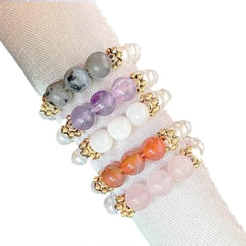 Charms Color Beads Rings for Women Handmake Gift Multi Color Rings Birthday Adjustable Casual jewelry Rings Wholesale