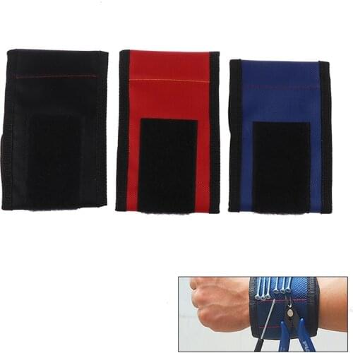 1pc Magnetic Wristband Hand Wraps Tool Bag Electrician Wrist Screws Holder Bracelet For Home Repair