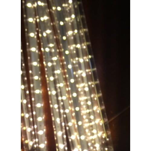 10 Tube String 50cm 2835SMD 520LED Meteor Shower Rainfall Light cascading Christmas Xmas Garden waterfall tree Decor-Warm white