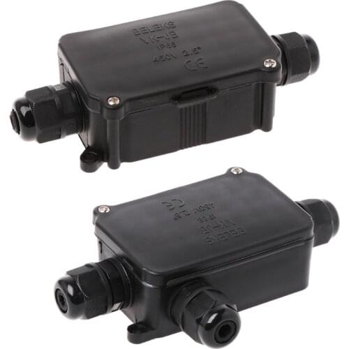2/3Way IP66 Outdoor Waterproof Cable Connector Junction Box With Terminal 450V 91AD