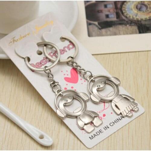 200pcs=100pair Bride And Groom Couple Keychain Lover Key Chain Keyring Alloy Wedding Gifts For Guest SL5002