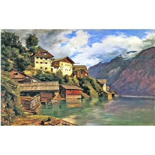 Custom photo 3d wallpaper Italian cliff city landscape background living room home decor 3d wall murals wallpaper for walls 3 d