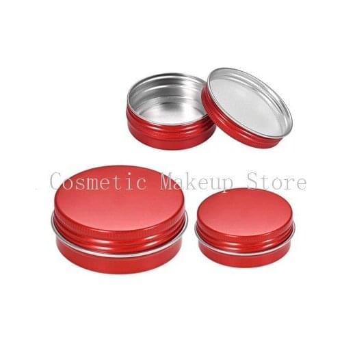 50pcS/lot 30g 60g White Aluminium jars Multi-specification White elegant White aluminum box Aluminium cans with round thread