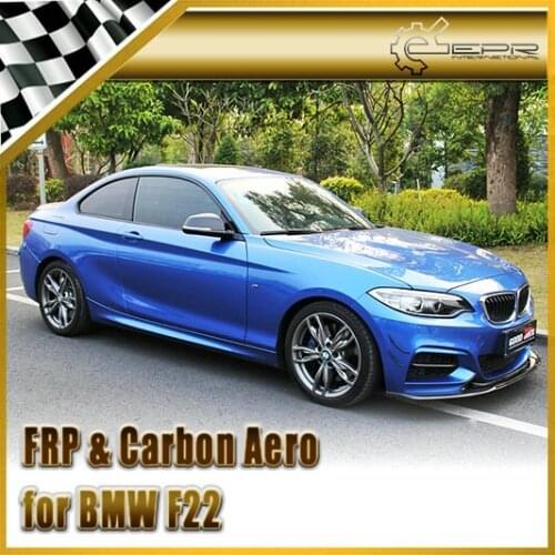 Car Styling For BMW F22 EXOT Style Carbon Fiber Front Bumper Canard 4pcs