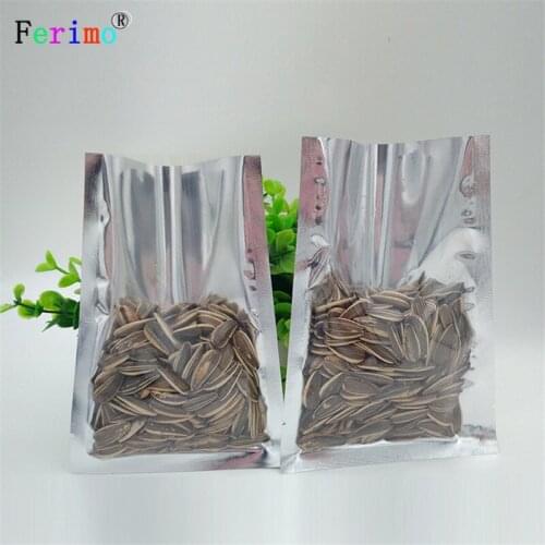 Free shipping 100pcs Yin and Yang flat bag, aluminum foil vacuum bag translucent food grade general packaging bag