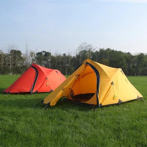 Hillman Large Camping Tent 2-3 Person Ultralight Tents Outdoor Double-Layer 20D coated silicon PU10000mm Hiking tent