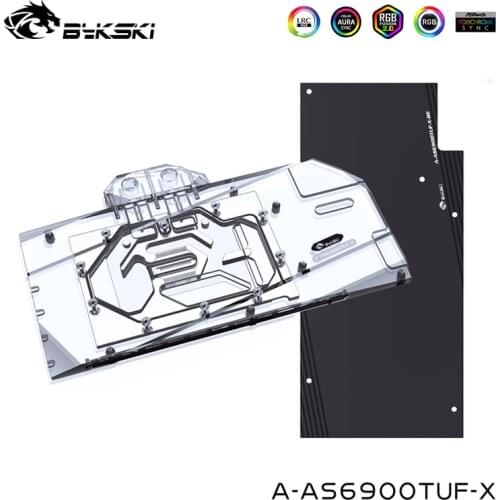 Bykski Watercooler For ASUS TUF RX6900XT O16G,RX6800XT GAMING Graphics Card,G1/4" Block,A-AS6900TUF-X