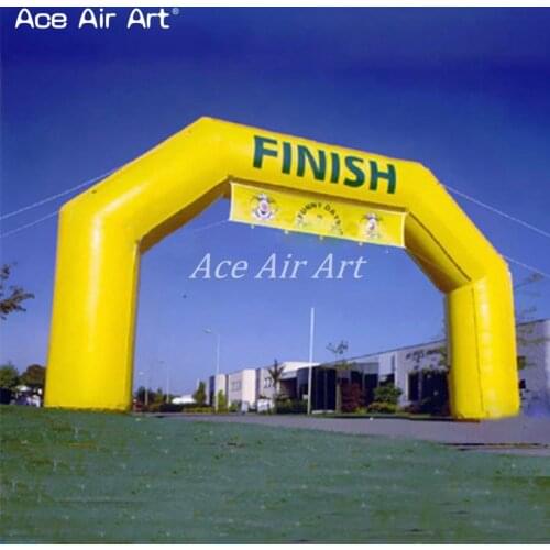 Cheap yellow inflatable arch price inflatable arch event inflatable gantry for sports